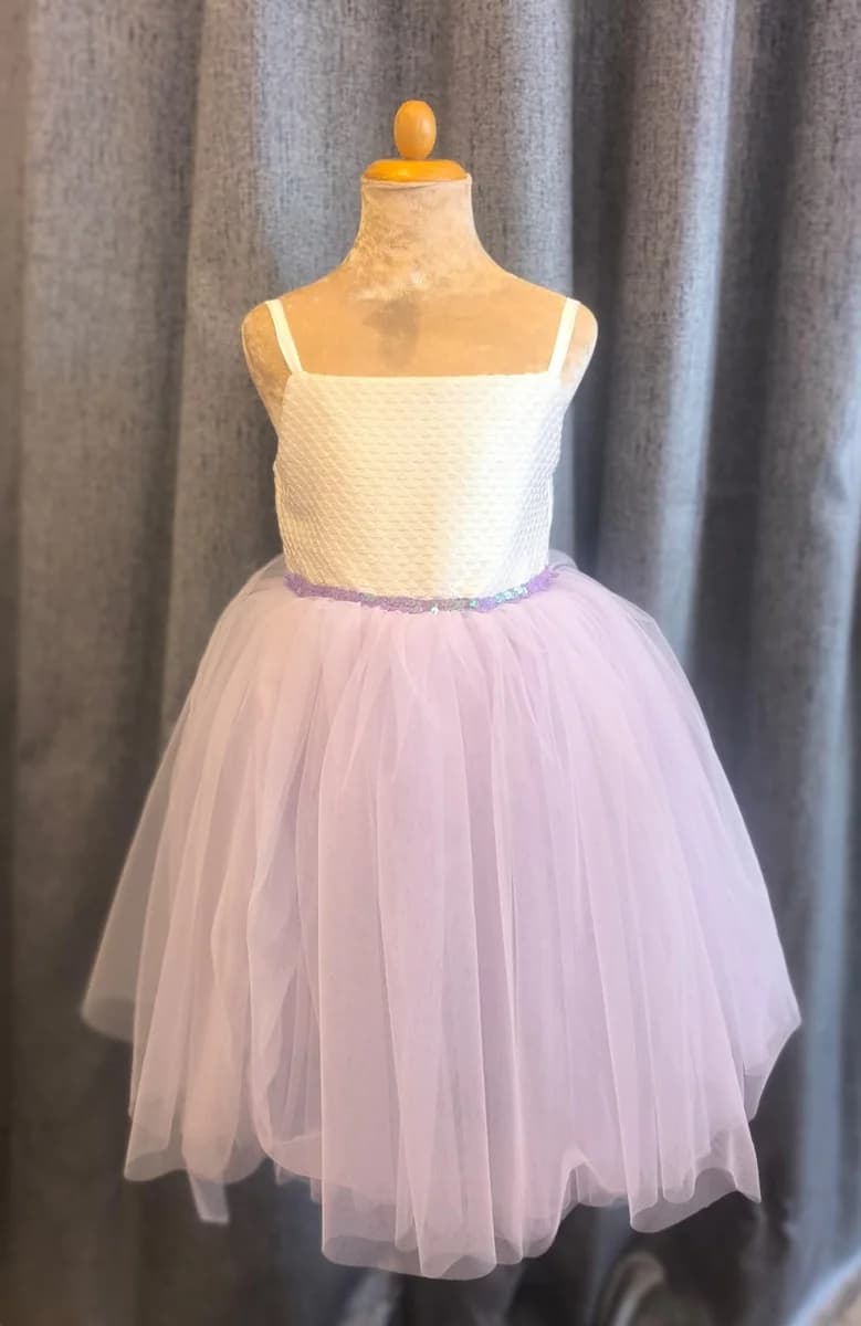 Lavender Sequin Tutu Dress